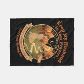 Keep My Husband In Your Prayers I Don't Have One Y Fleecedecke (Vorderseite (Horizontal))