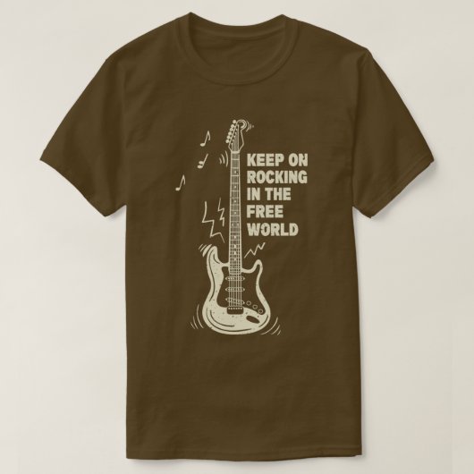Keep On Rockin in the Free World T-Shirt (Design vorne)