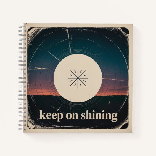 Keep On Shining Notizblock (Vorderseite)