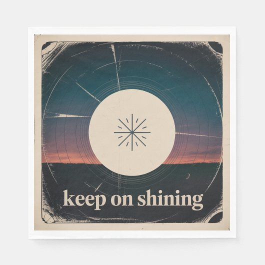 Keep On Shining Serviette (Vorderseite)