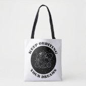 Keep Orbiting Your Dreams Space Motivation Earth  Tasche (Vorderseite)