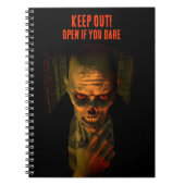 Keep Out! Open If You Dare. Zombie Notizblock (Vorderseite)