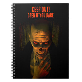 Keep Out! Open If You Dare. Zombie Notizblock
