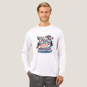 Keep Palm & Carry On – Vibrant Ocean Mindset Shirt (Vorderseite komplett)