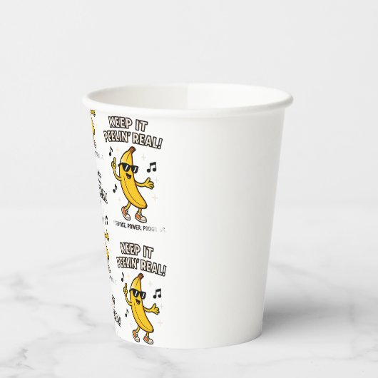 Keep Peelin  Cloth Napkin Pappbecher (Links)