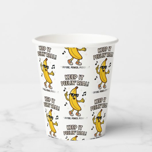 Keep Peelin  Cloth Napkin Pappbecher (Vorderseite)