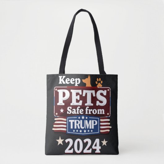 Keep Pets Safe From Trump 2024for Pet Lovers Tasche (Vorderseite)