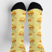 Keep Quackin' (Dancing) Funny Duck Pun Socken (Oben)