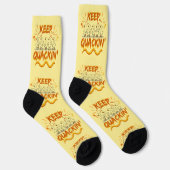 Keep Quackin' (Dancing) Funny Duck Pun Socken (Rechts)