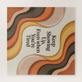 Keep Showing Up, Even When You're Tired Puzzle (Horizontal)