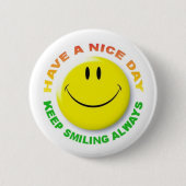 KEEP SMILING ALWAYS BUTTON (Vorderseite)