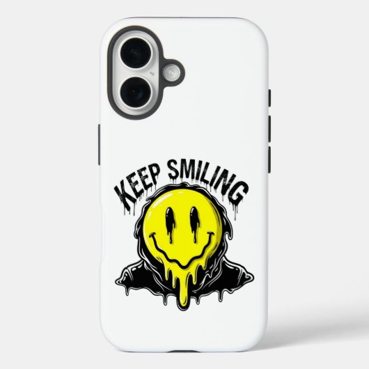 Keep Smiling Case-Mate iPhone Hülle (Rückseite)