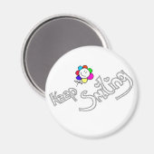 Keep smiling magnet (Vorderseite/Rückseite)