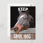 Keep Smiling! Postkarte (Vorne/Hinten)