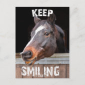 Keep Smiling! Postkarte (Vorderseite)