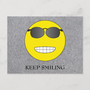 Keep Smiling Postkarte