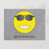 Keep Smiling Postkarte (Vorderseite)