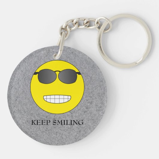 Keep Smiling Schlüsselanhänger (Rückseite)