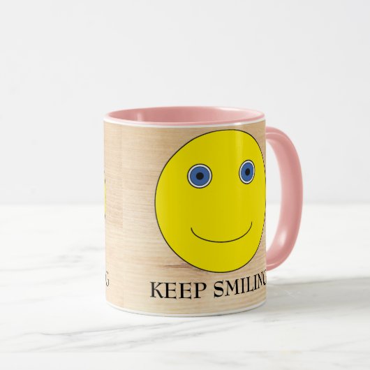 Keep Smiling Tasse (VorderseiteRechts)