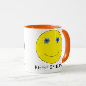 Keep Smiling Tasse (VorderseiteRechts)