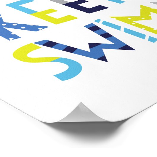 Keep Swimming Poster (Ecke)