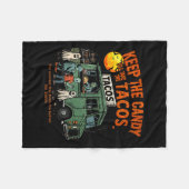 Keep The Candy Ill Take The Tacos - Halloween Taco Fleecedecke (Vorderseite (Horizontal))