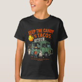 Keep The Candy Ill Take The Tacos - Halloween Taco T-Shirt (Vorderseite)