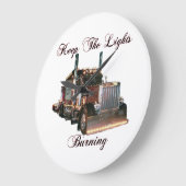 Keep the Lights Burning Große Wanduhr (Winkel)