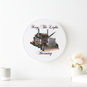 Keep the Lights Burning Große Wanduhr (Zuhause)