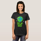 Keep the Planet Green Ecology Trees Ecosystem Wood T-Shirt (Vorne ganz)