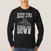 Keep The Rubber Side Down Backprint Mtb T-Shirt (Vorderseite)