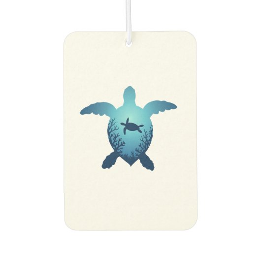 Keep The Sea Plastic Free Save The Sea Turtles T-S Autolufterfrischer (Vorderseite)