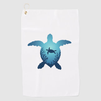 Keep The Sea Plastic Free Save The Sea Turtles T-S Golfhandtuch
