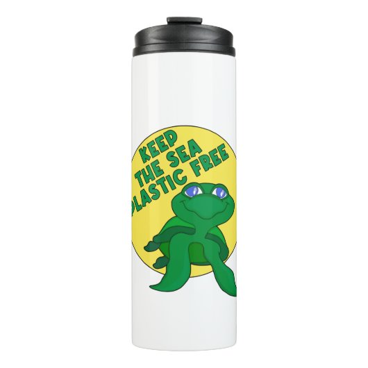 Keep The Sea Plastic Free Thermosbecher (Vorderseite)