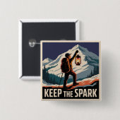 Keep The Spark Button (Vorne & Hinten)