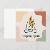 Keep The Spark Dankeskarte (Vorne/Hinten)