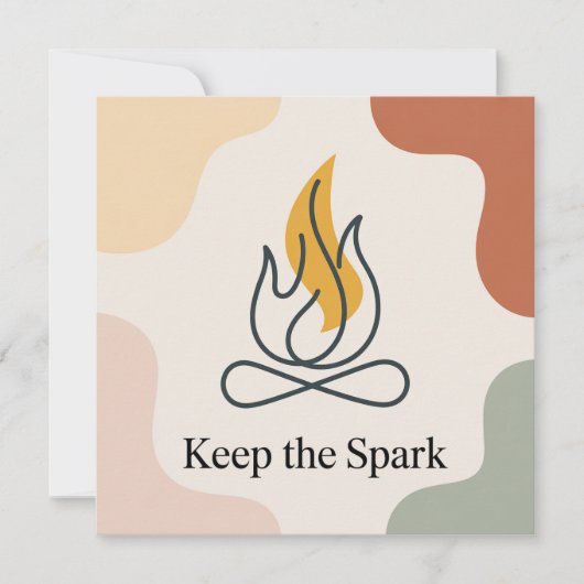 Keep The Spark Dankeskarte (Vorderseite)