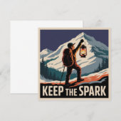 Keep The Spark Einladung (Vorne/Hinten)