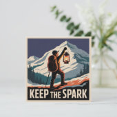 Keep The Spark Einladung (Stehend Vorderseite)