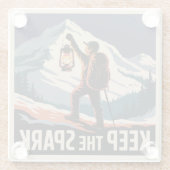 Keep The Spark Glasuntersetzer (Rückseite)