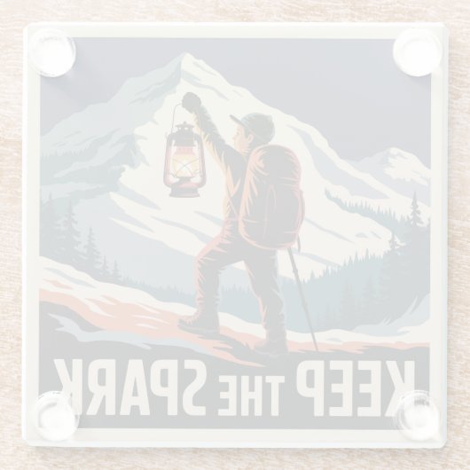 Keep The Spark Glasuntersetzer (Rückseite)