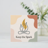 Keep The Spark Karte (Stehend Vorderseite)