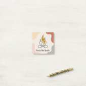 Keep The Spark Post-it Klebezettel (Auf Schreibtisch)
