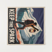 Keep The Spark Wandteppich (Vorderseite (Horizontal))