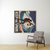 Keep The Spark Wandteppich (Beispiel (Horizontal))