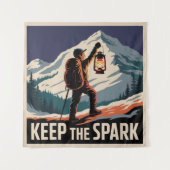 Keep The Spark Wandteppich (Vorderseite)