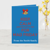 Keep Thi Sen Calm And Brace This Sen Mad Friday Karte (Gelbe Blume)