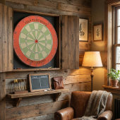 Keep Throwing Keep Growing Minimalist Sage Green Dartscheibe