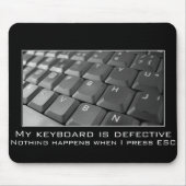 Keep versuchend zu entgehen, aber es arbeiten mousepad (Vorne)