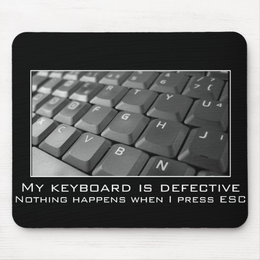 Keep versuchend zu entgehen, aber es arbeiten mousepad (Vorne)